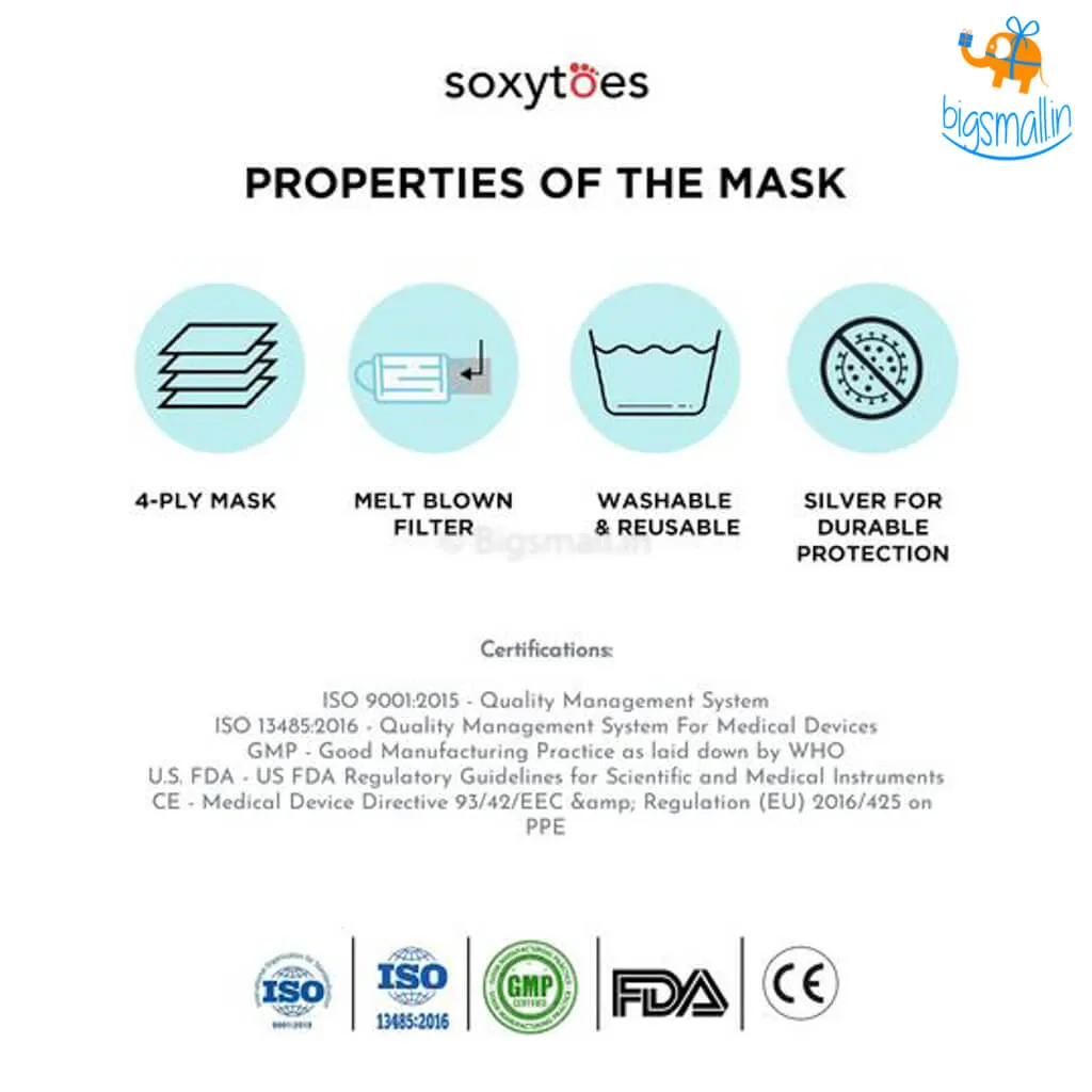 Shatter Print Cotton Mask With Filter