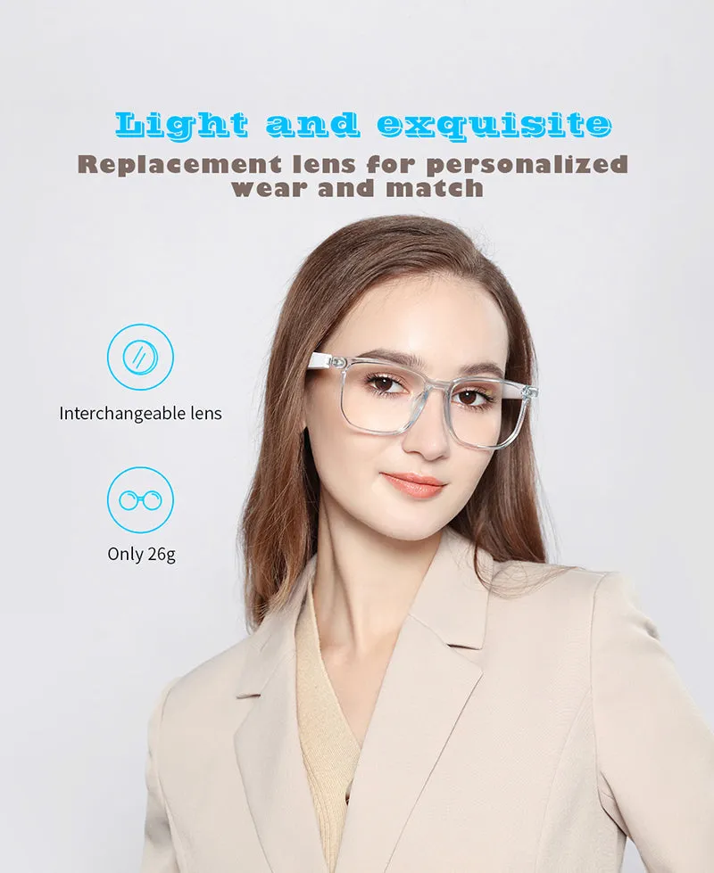 Smart Bluetooth 5.0 Waterproof Call Headphones Anti-Blue Light Music IP67 Wireless glasses