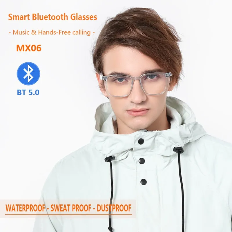 Smart Bluetooth 5.0 Waterproof Call Headphones Anti-Blue Light Music IP67 Wireless glasses