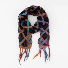 Stained glass chiffon scarf