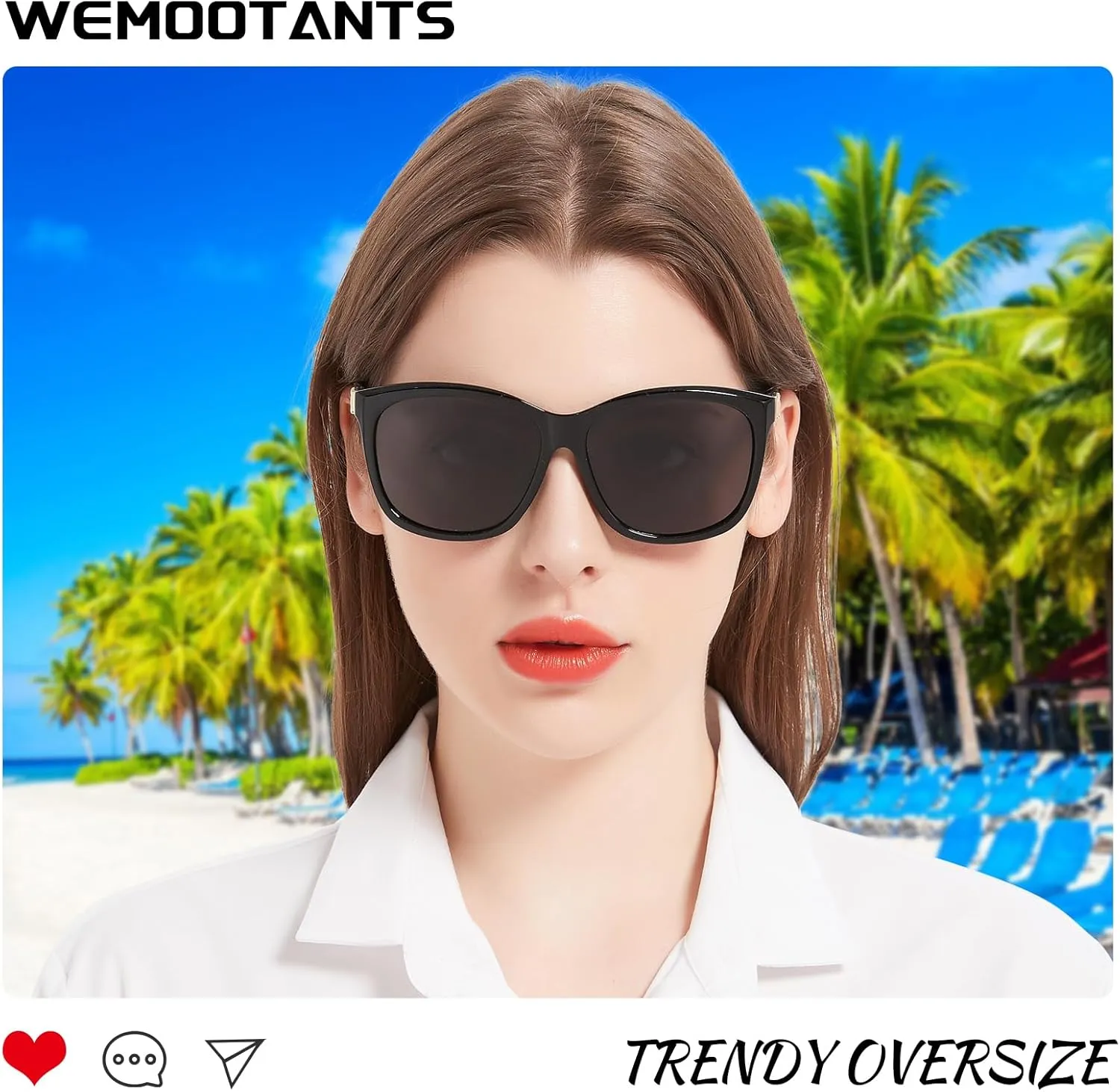 Sunglasses for Women Men Polarized Sun Glasses Trendy Shade Reduce Glare