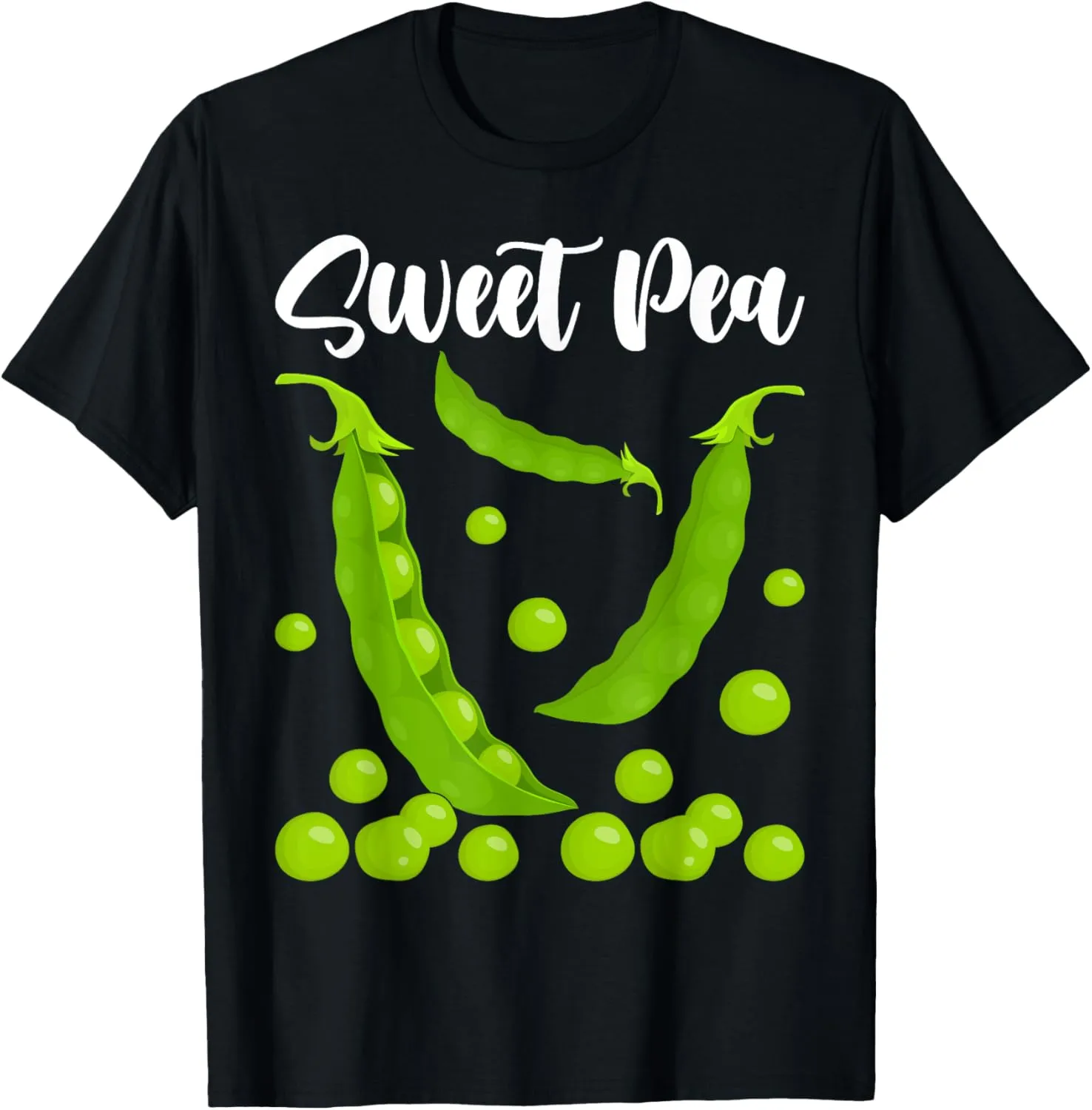 Sweet Pea Cute Adorable Vegetable Minimal Kawaii T-Shirt