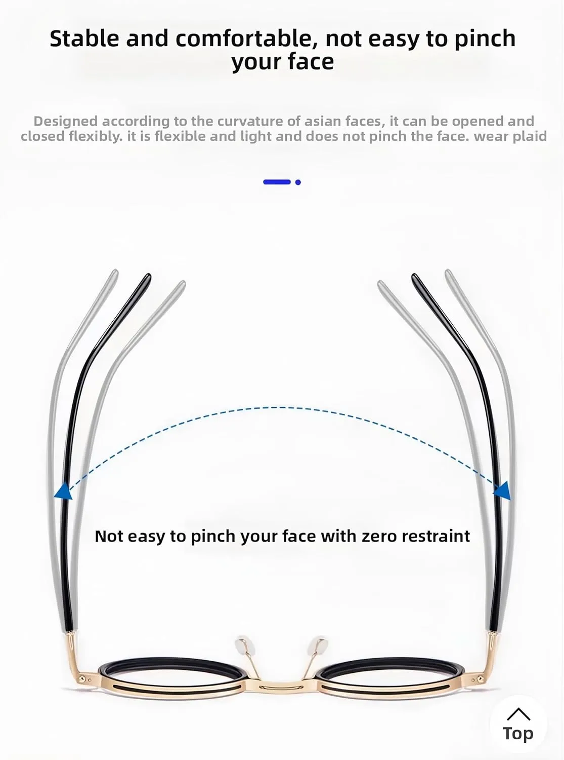 Tate Retro Titanium Acetate Prescription Glasses Frame，Luxury Round Eyeglasses with Blue Light Lenses 48-24-148mm