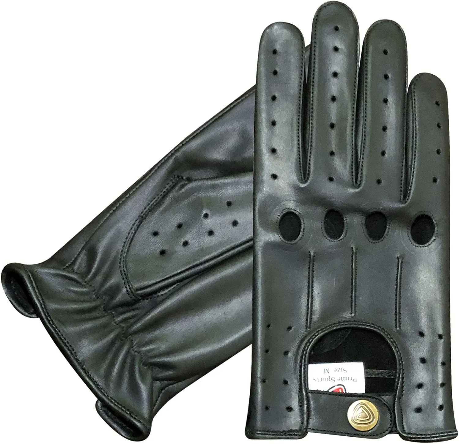 Ultimate Mens Real Soft Premium and Comfortable Cow Hide Nappa Leather Slim Fit Retro Style Classic Dress Fashion Driving Gloves 507 Black