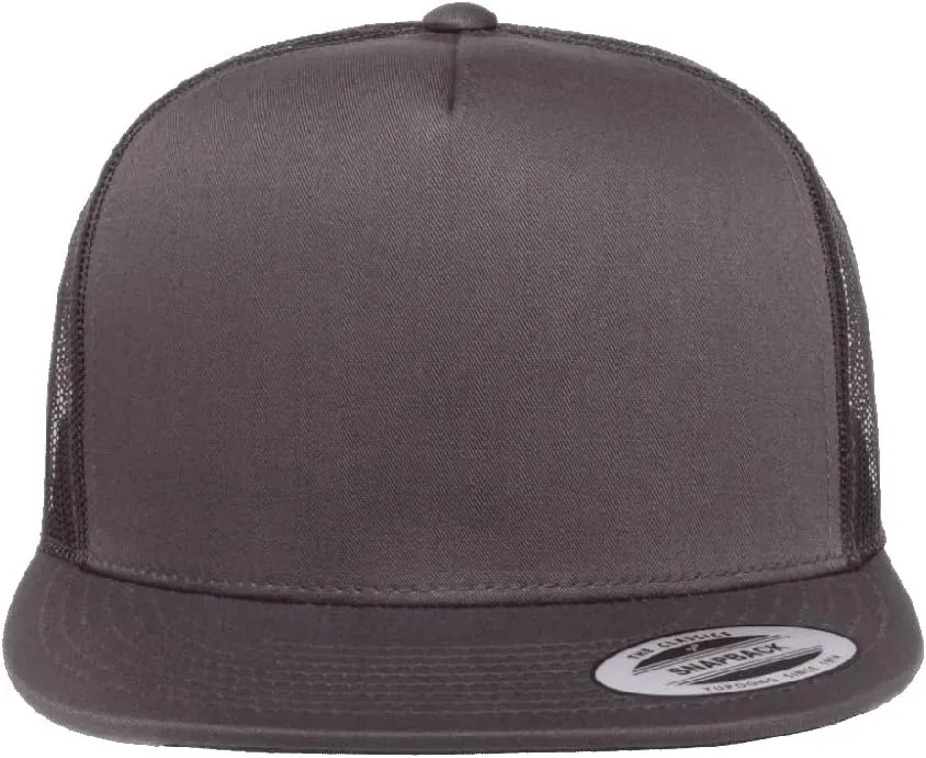 Yupoong 6006 Classic Five Panel Trucker Cap Bundle with THP Hat & Clothing Brush