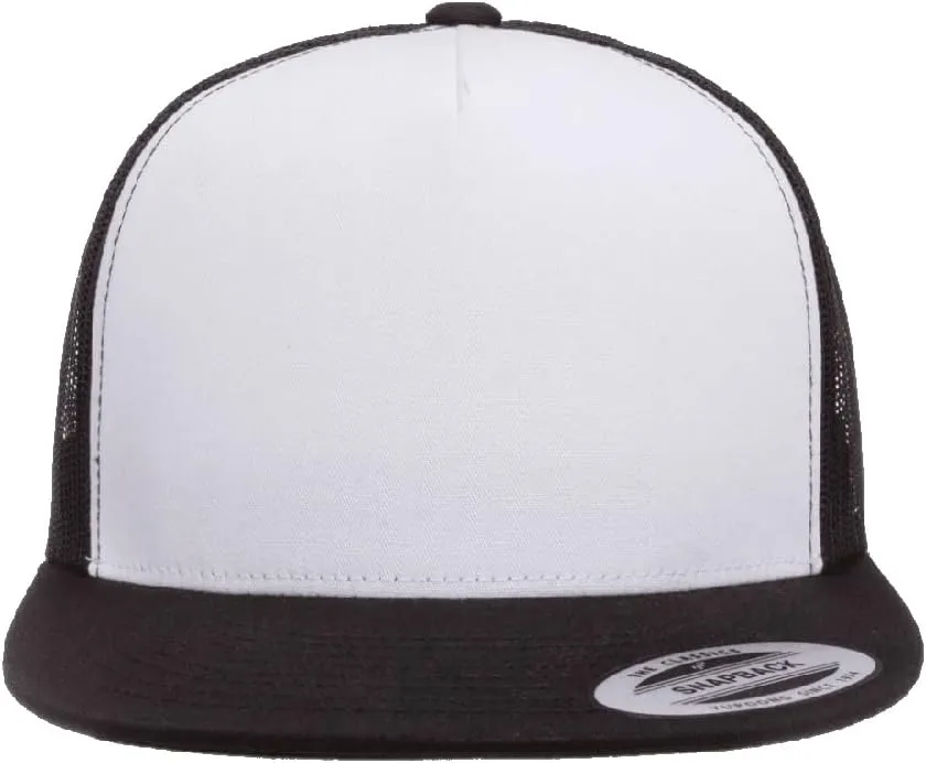 Yupoong 6006 Classic Five Panel Trucker Cap Bundle with THP Hat & Clothing Brush