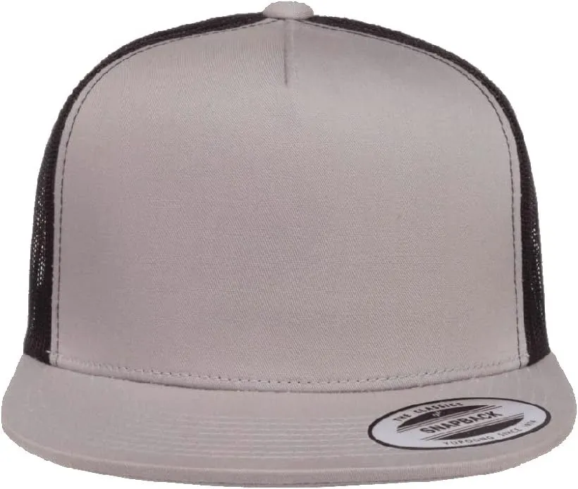 Yupoong 6006 Classic Five Panel Trucker Cap Bundle with THP Hat & Clothing Brush