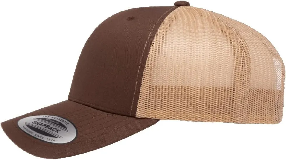 Yupoong Classic Premium Mesh 6 Panel Retro Trucker Cap | Mid Profile Snapback | OSFA | Bulk Pack Available